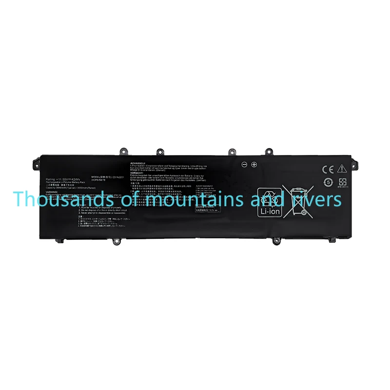 

C31N2201 Аккумулятор для ноутбука Asus 0B200-04260000 Аккумулятор 3640 мАч 11,55 В 42 Втч для ноутбука
