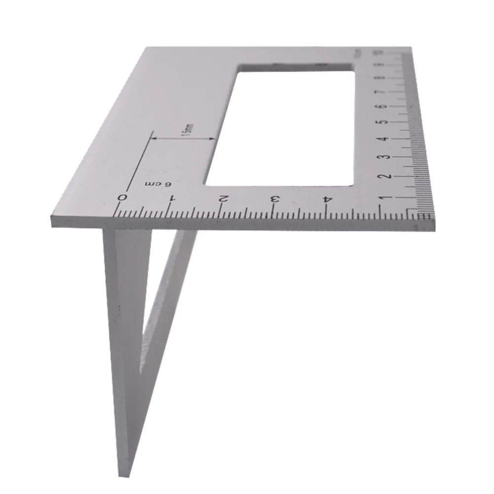 

Aluminum Alloy Angle Ruler T Shaped Multi Angle Template Measuring Woodworking Accessories 45 90 Degree Right Scribing Ruler