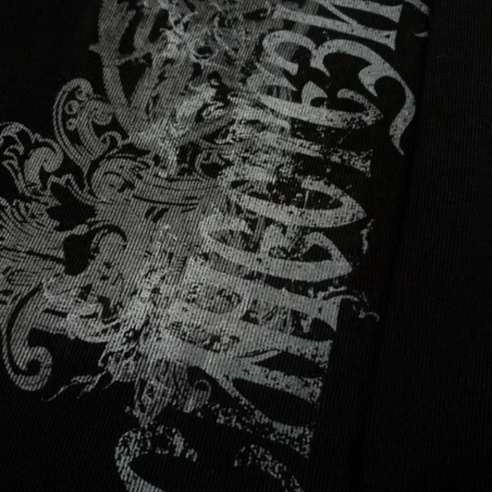 Y2k millennium dark style niche punk style street unisex casual versatile temperament loose slimming casual long sleeved T-shirt