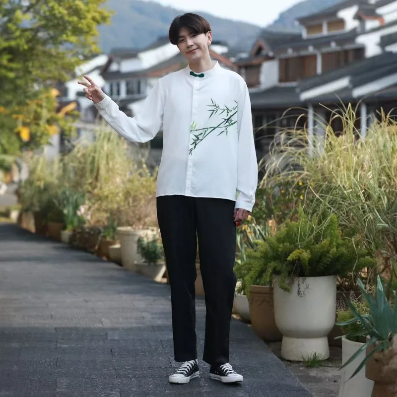 2025Fashion Temperament New Chinese Style Red Song Dress Set for College High School Graduation Poetry Recital Choir Performance