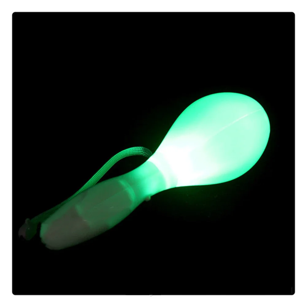 Luminescence Maracas Flashing Light Lamp Multi Color Plastic Sand Hammer Toys Themed Birthday Party Atmosphere Supplies