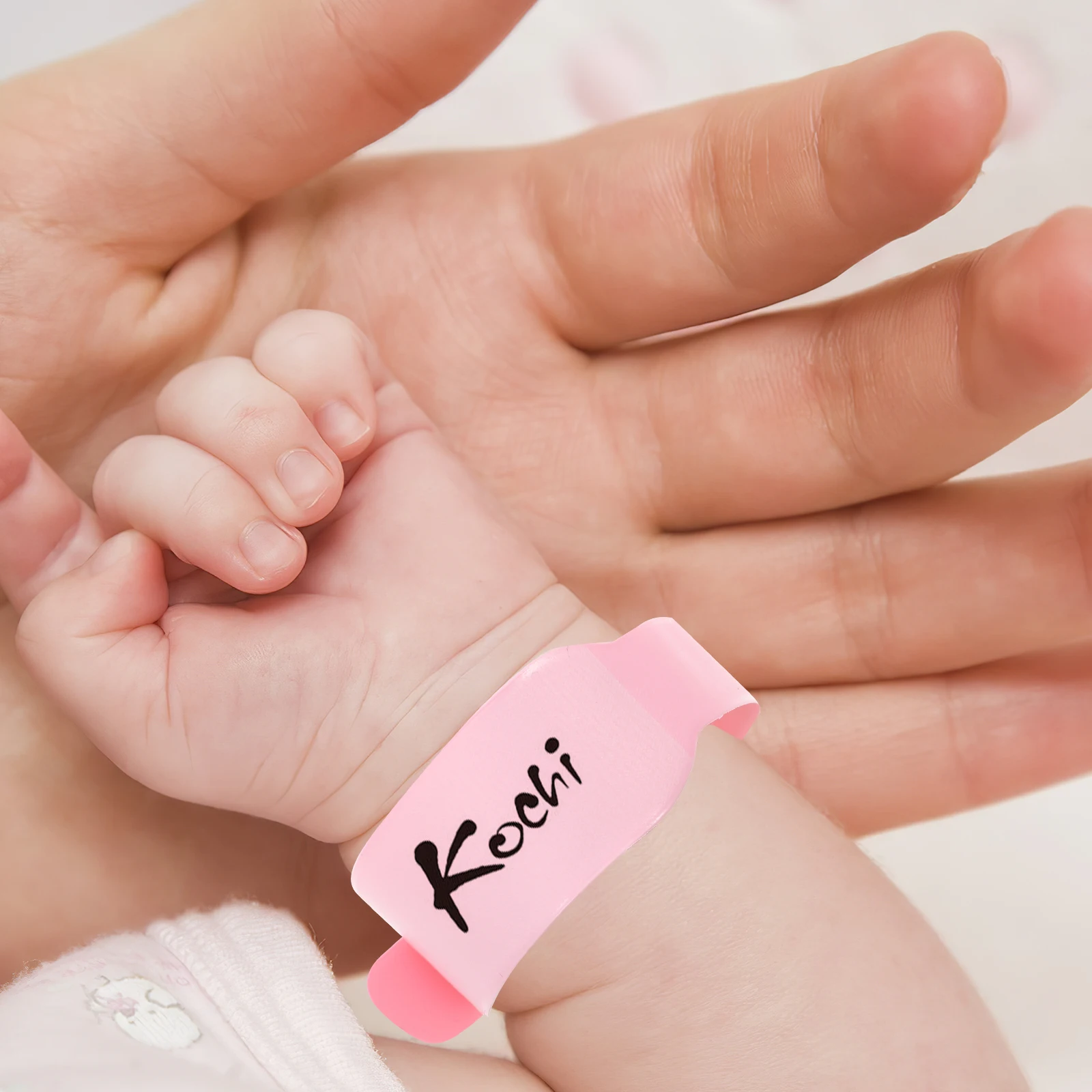 

100 Pcs Newborn ID Wristb s Disposable PVC Medical for Hospital Baby Bracelets Water Resistant Soft Material Identification