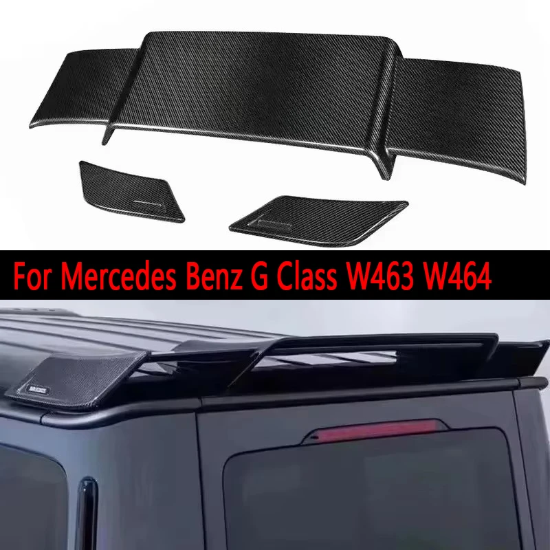 Alerón de techo de fibra de carbono para Mercedes Benz Clase G W463 W464 G53 G50 G500, alerón trasero, alerón superior para maletero, piezas de carrocería, kit de carrocería