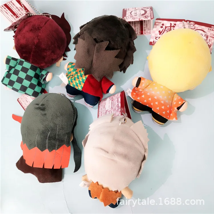 15cm Anime Demon Slayer Akaza Rui Iguro Obanai Tanjirou Kamado Nezuko Agatsuma Zenitsu Plush Toys Doll Peluche Gift