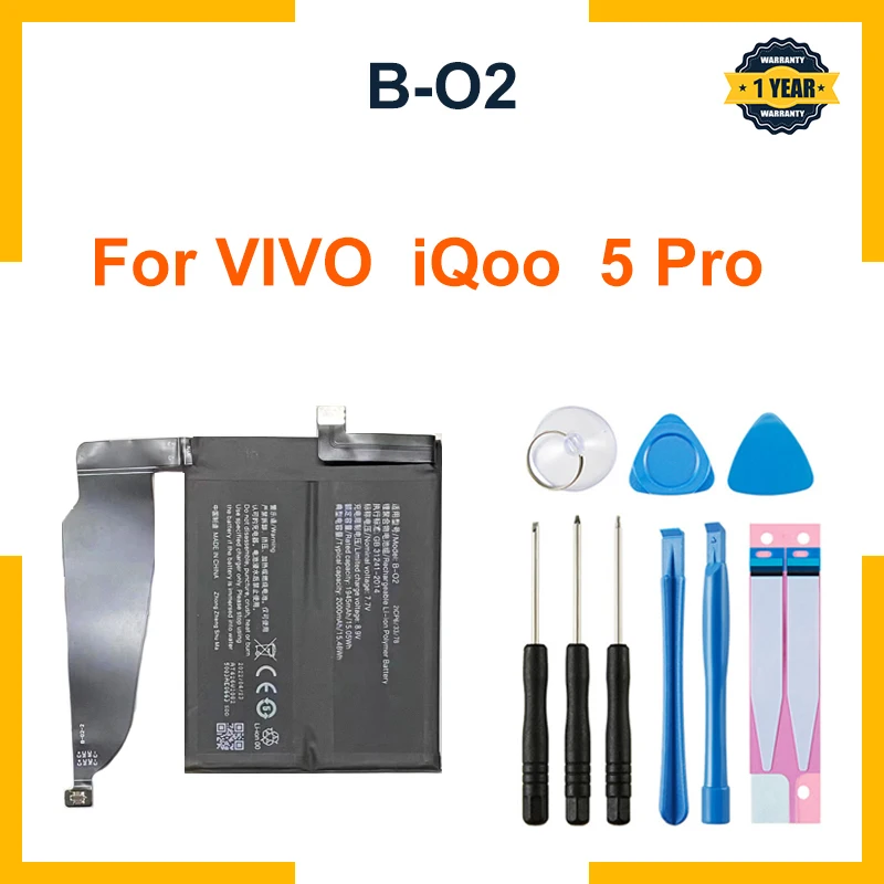 For vivo/ iQOO 5 Pro B-O2 4000mAh Phone Battery Series