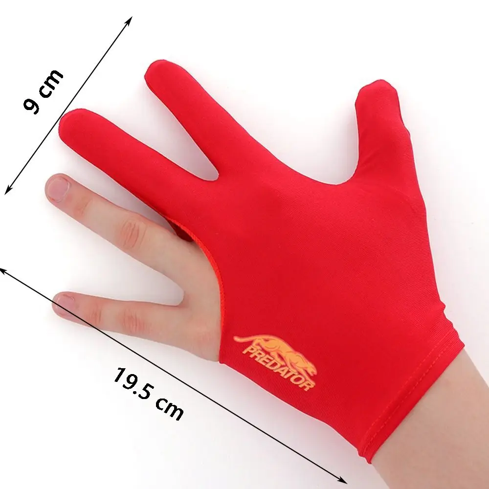 New Spandex Billiards Gloves Breathable Three Finger Open Three Finger Gloves Elastic Non Slip Billiard Accessories Men Women