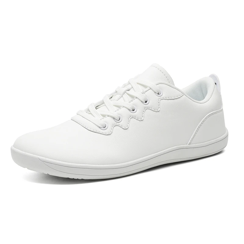 

Minimalist Sneakers for Men Women Wide Toe Barefoot Shoes Zero Drop Walking Shoes Artificial Leather Lightweight Casual Shoes