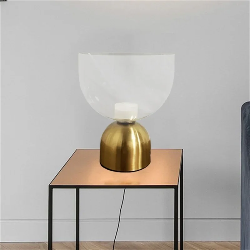 COLIN Nordic Table Lamp Contemporary Simple Creative Glass Desk Home Decorative LED Light