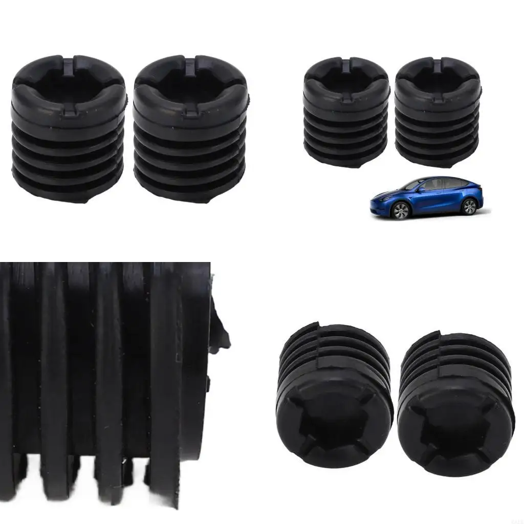 6XDF Noise Reducing Shock Absorbing Hood Bumper Cushion Improve Safety for Car 3/Y 2017-2023 1090735-00-C 109073500C 2 Pack