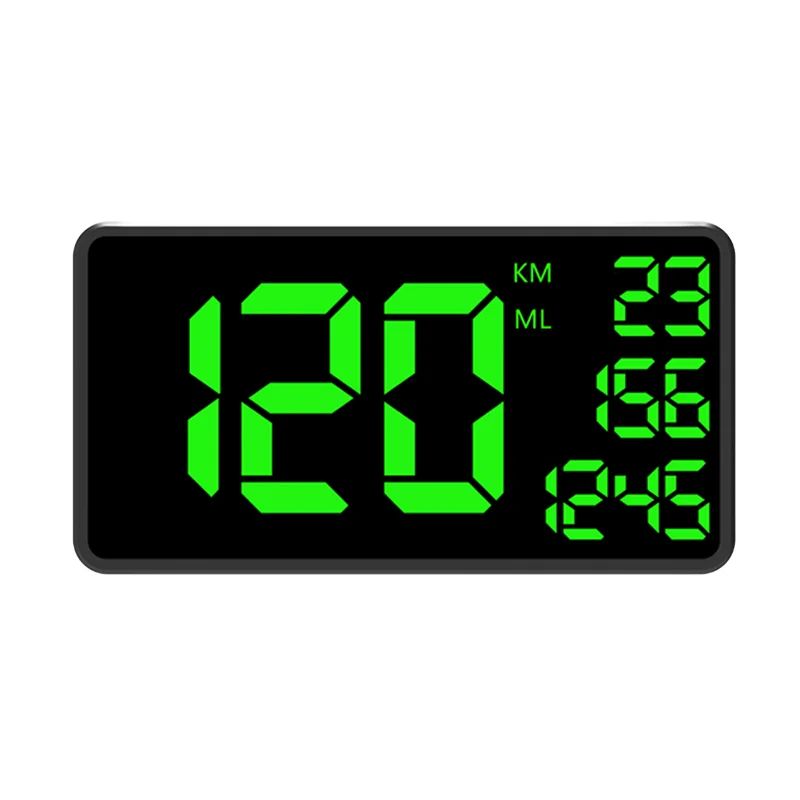 

GPS HUD Speedometer C1090 Widescreen LED Clock Automatically Adjust Brightness Via Light Sensor Overspeed Alert Fatigue