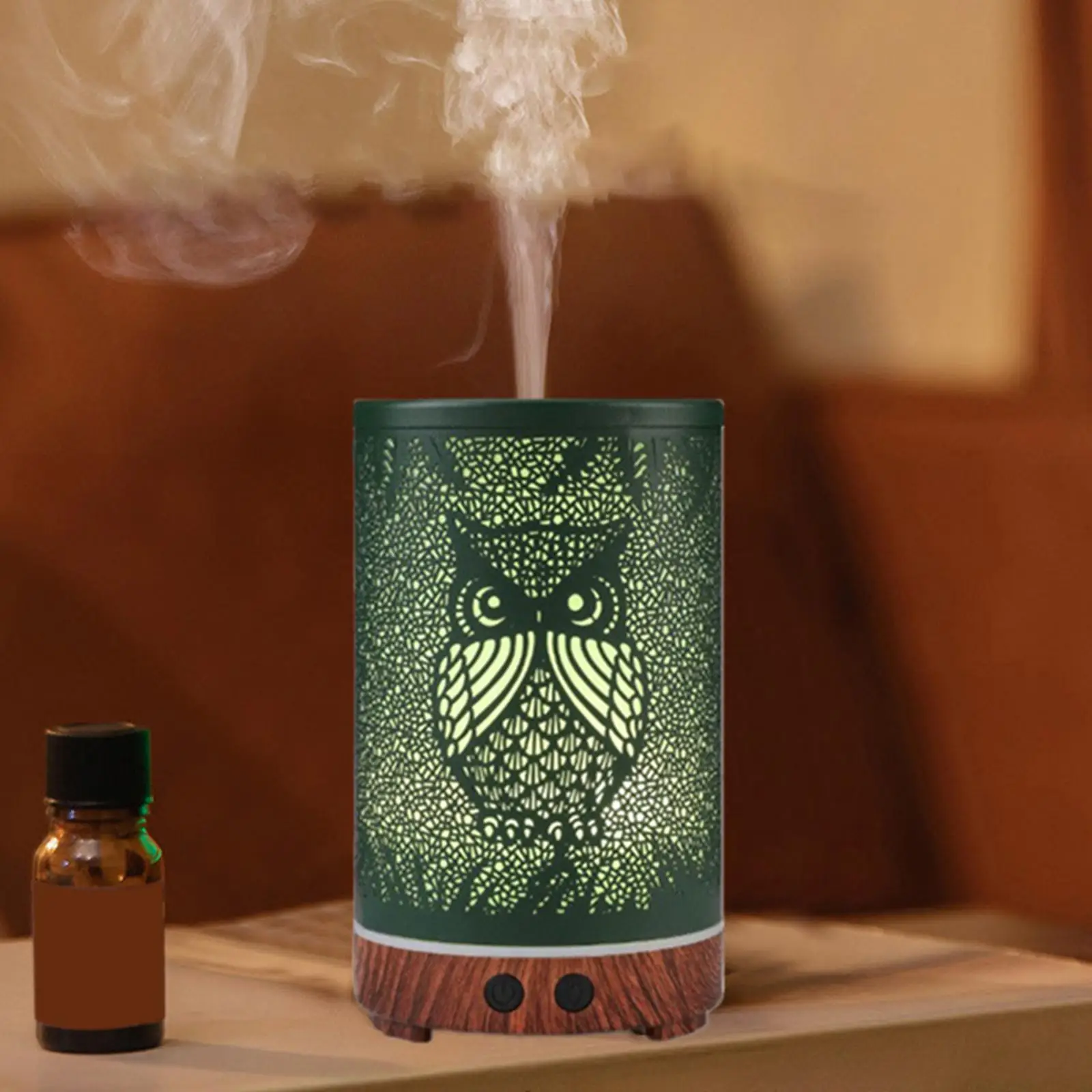 

Air Aromatherapy Humidifier 200ml UK Plug Decor Small Auto-Off Waterless Desktop Owl Aroma Diffuser for Yoga Girlfriend Children