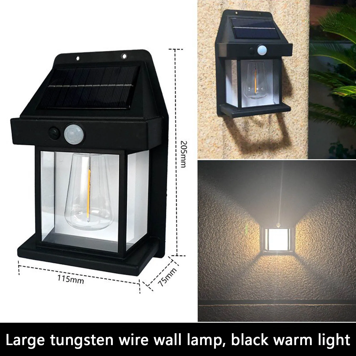 Outdoor Solar Lights Suitable For Garden Terrace LED Lighting Decoration Lights IP65 Waterproof With Automatic Sensor