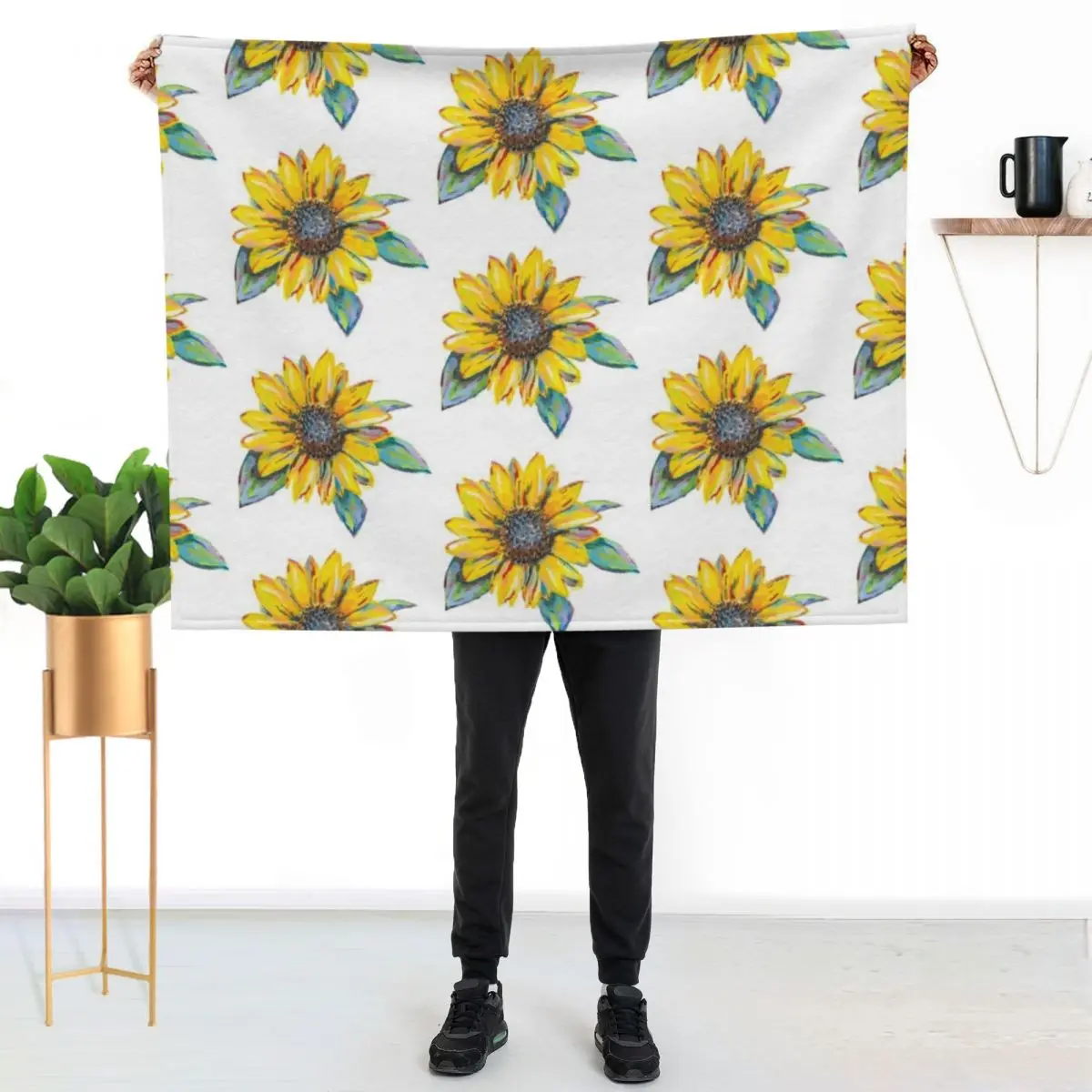 quarantine sunflower Throw Blanket Baby Luxury St Soft funny gift Cute decorative Blankets