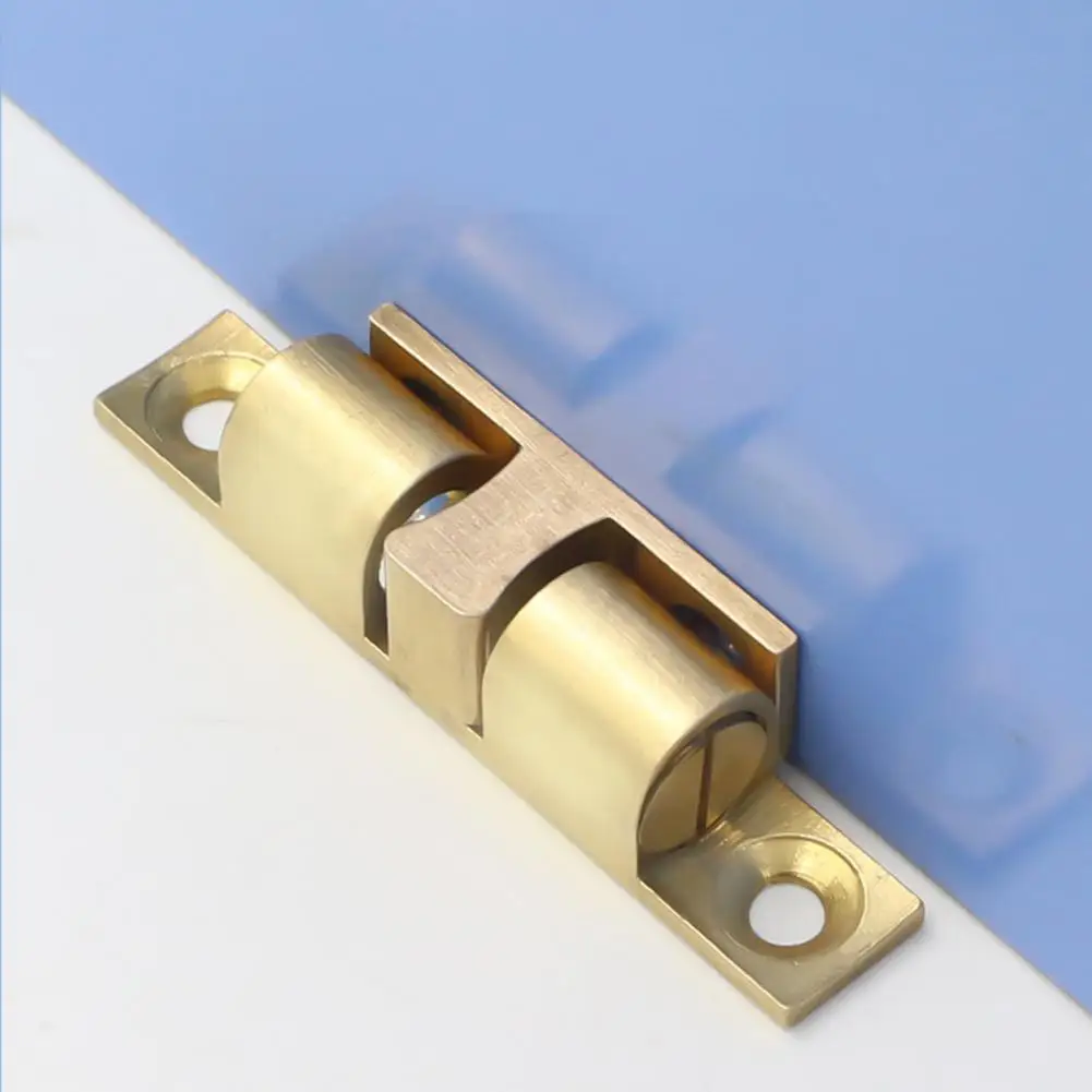 Copper Wardrobe Snapper Closing Latch Rustproof Door Snapper with Screws Cabinet Cupboard Latch Connection Door Snapper Hardware