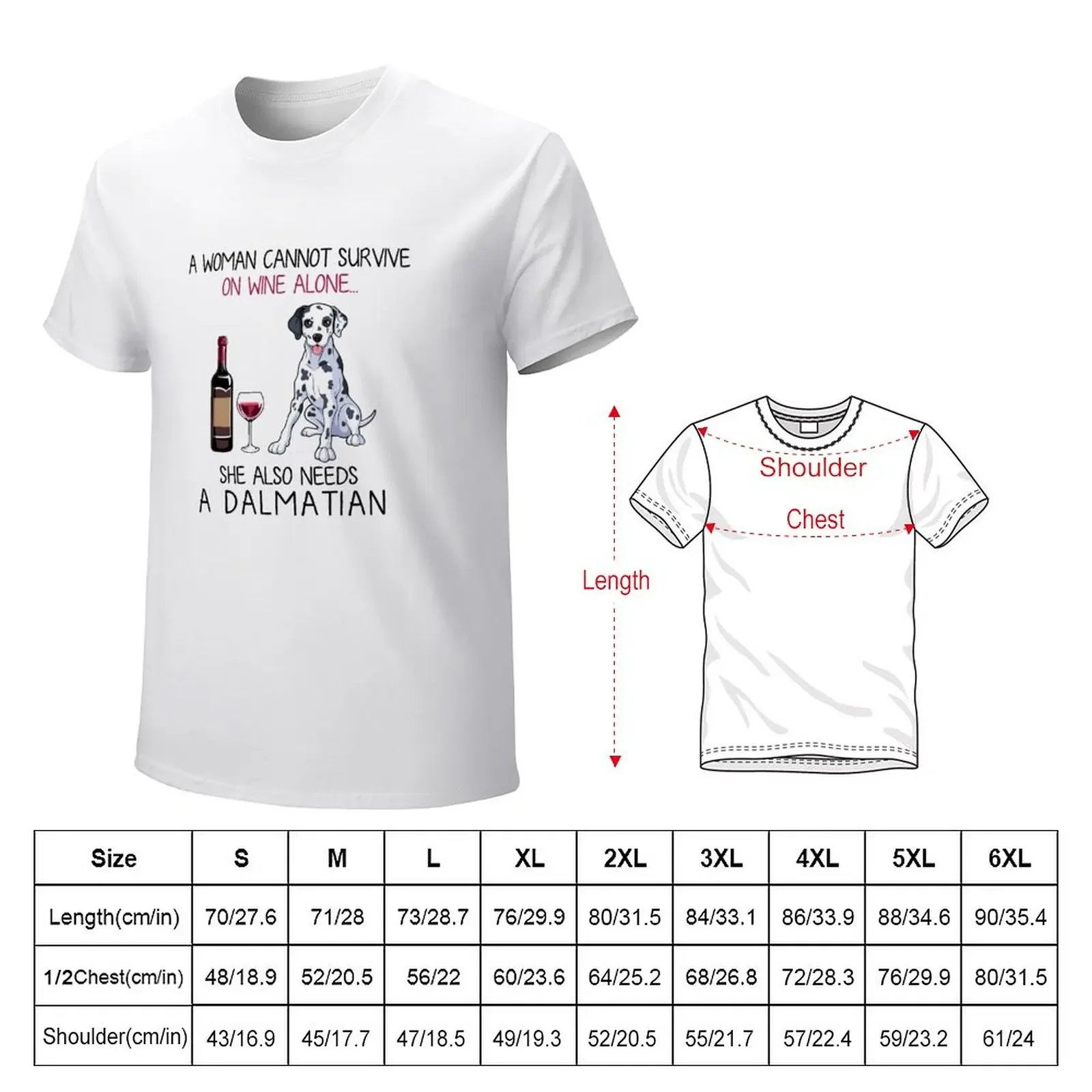 Dalmatian and wine Funny dog T-Shirt boys whites summer top T-shirts for men cotton