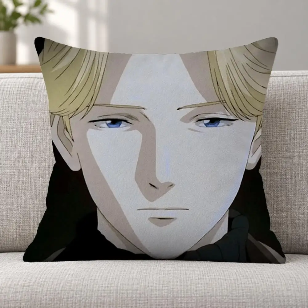 Anime Monster J-Johan Liebert Cushion Cover Soft Plush Decorative Sofa Bedroom Living Room Car Dorm Home Decor Gift