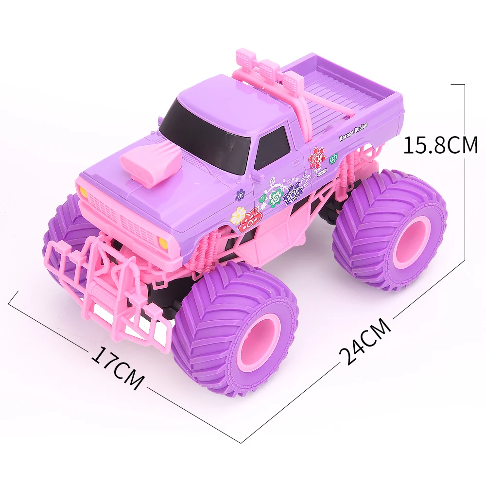 JJRC Pink Girl Toy RC Climbing Car 2.4G Hummer Pickup Beetle Model Off Road Vehicle Climbing vehicle Children Toy Christmas Gift