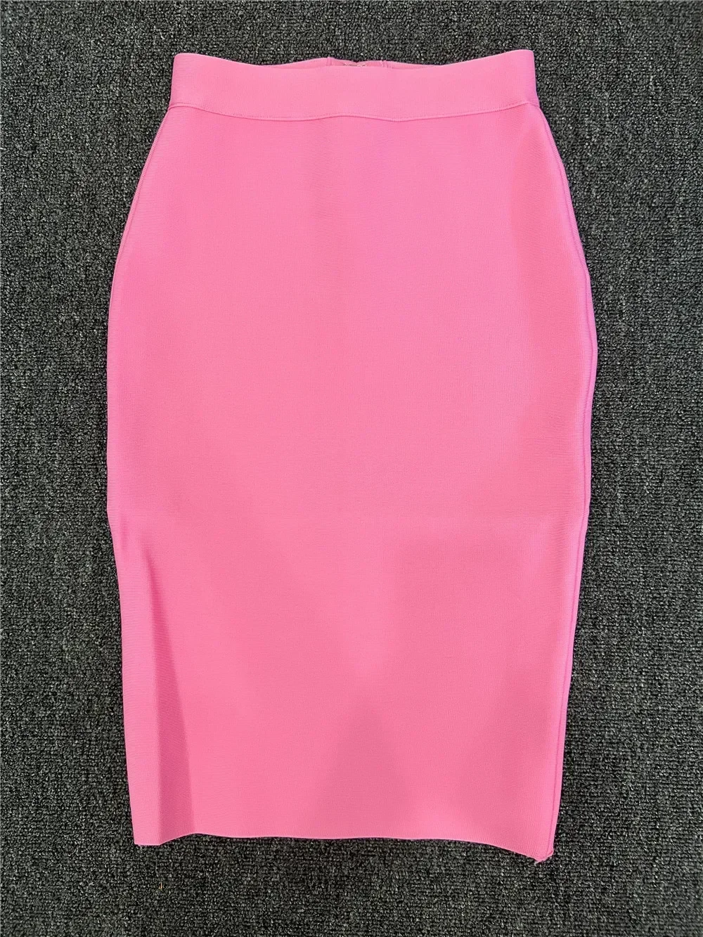 2024 Women 60CM Knee Length Stretch Bandage Skirts Candy Color Bodycon Pencil Skirt Ladies Elegant Office Business Formal XL XXL