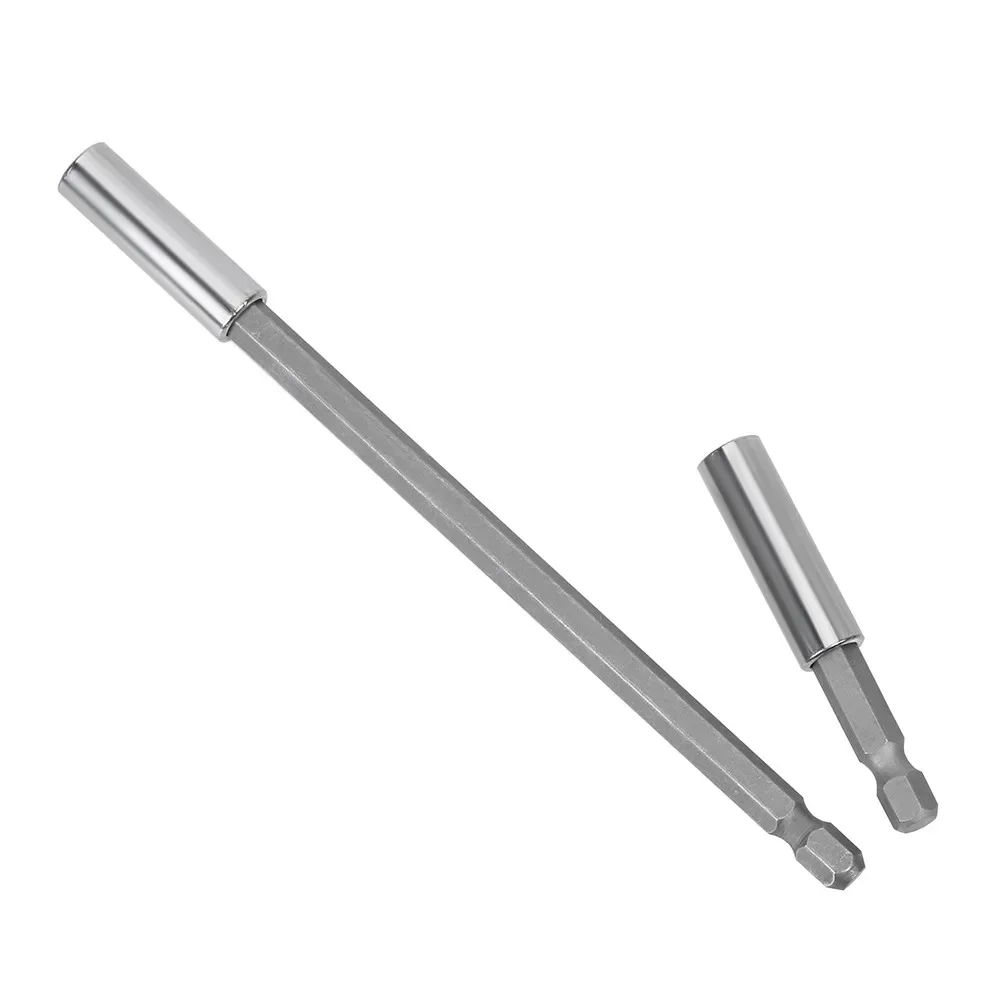 2Pcs 1/4นิ้ว Hex Shank ไขควงไขควงแม่เหล็กผู้ถือปรับขยาย60มม.150มม.