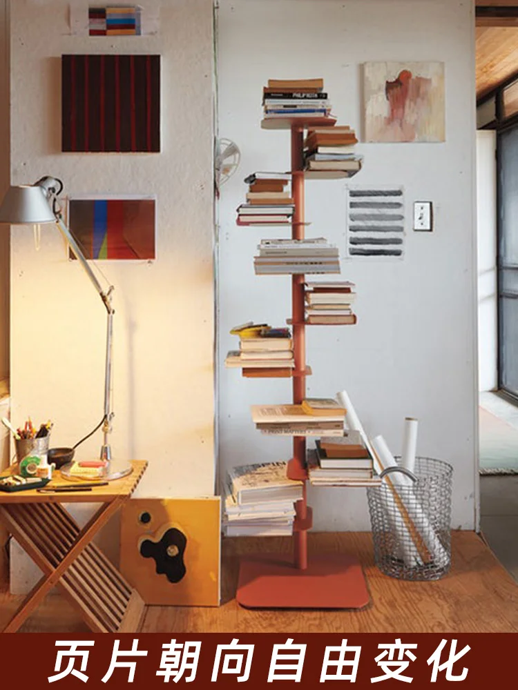 XK Nordic Storage Storage Rack Extremely Narrow Floor Ins Rotating Invisible Shelves Creative Multi-Layer