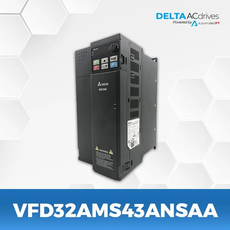 Delta Inverter MS300 Three Phase 380V VFD32AMS43ANSAA General VFD 15kw Motor Speed Controller Inverter Frequency