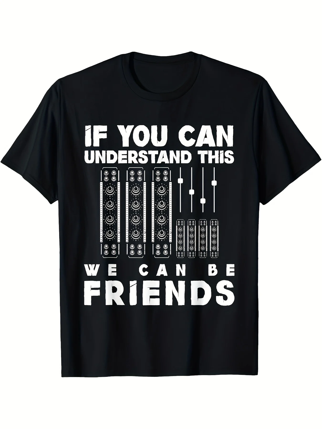 If You Understand This We Can Be Friends Vintage Men's Summer T-Shirt O-neck short-sleeved Tee Tops T Shirts Oversized Tshirts