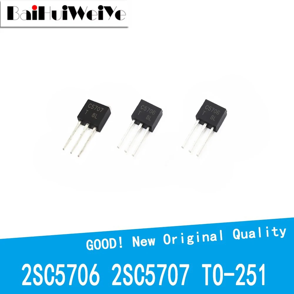 10 PÇS/LOTE 2SC5706 2SC5707 C5707 C5706 To-251 LCD Placa de Potência Transistor Novo Chipset de Boa Qualidade