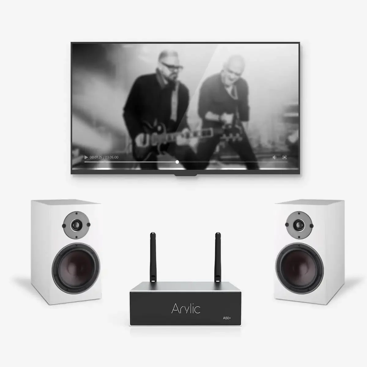 2025 A50+ Professional Multi Functional Stereo Amplifier Modules Powered Mixer Amplifier for Home Audio