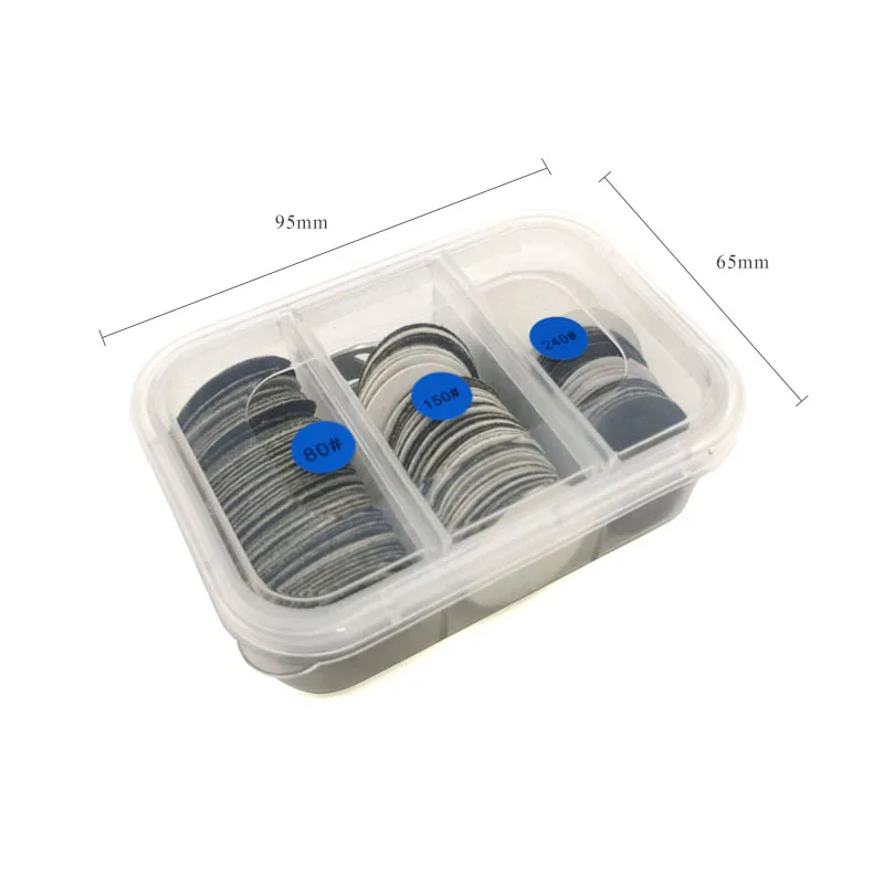 HYTOOS 25mm Replaceable Sanding Disc 150pcs/Set SandPaper With Metal Disk Electric Nail Drill Bits Salon Foot Calluse Tool