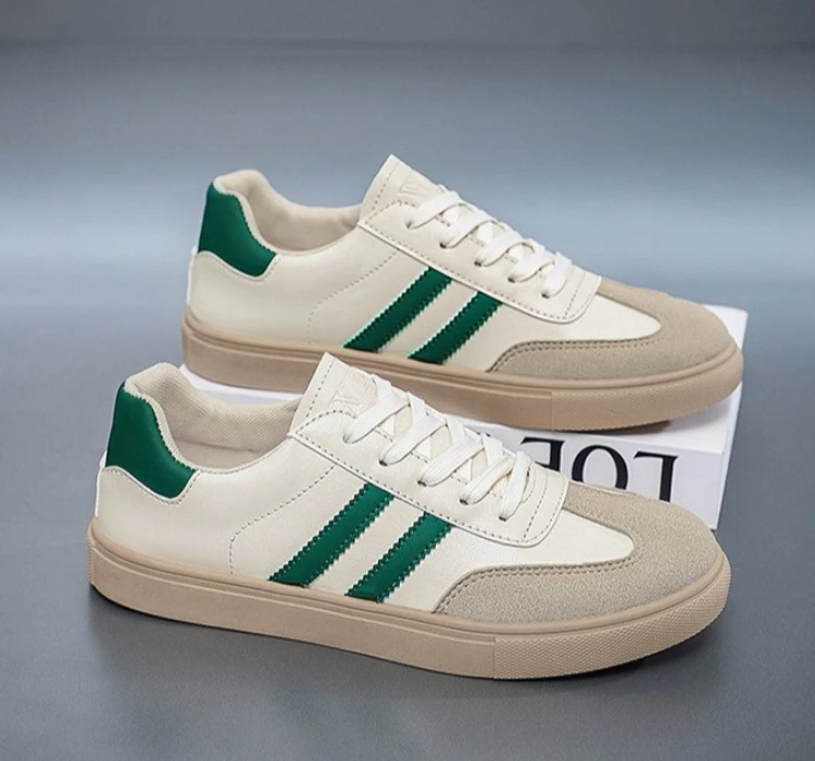 Neue Retro Herren Freizeitschuhe Rutschfeste Weiße Schuhe Boardschuhe Deutsche Armee Trainingsschuhe – Detail 14