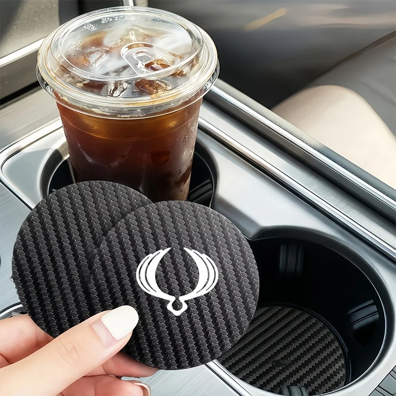 for Ssangyong Musso Korando Rexton Torres Kyron Actyon Tivoli Car Cup Coasters Water Cup Holder Non-Slip Drink Protector Pad