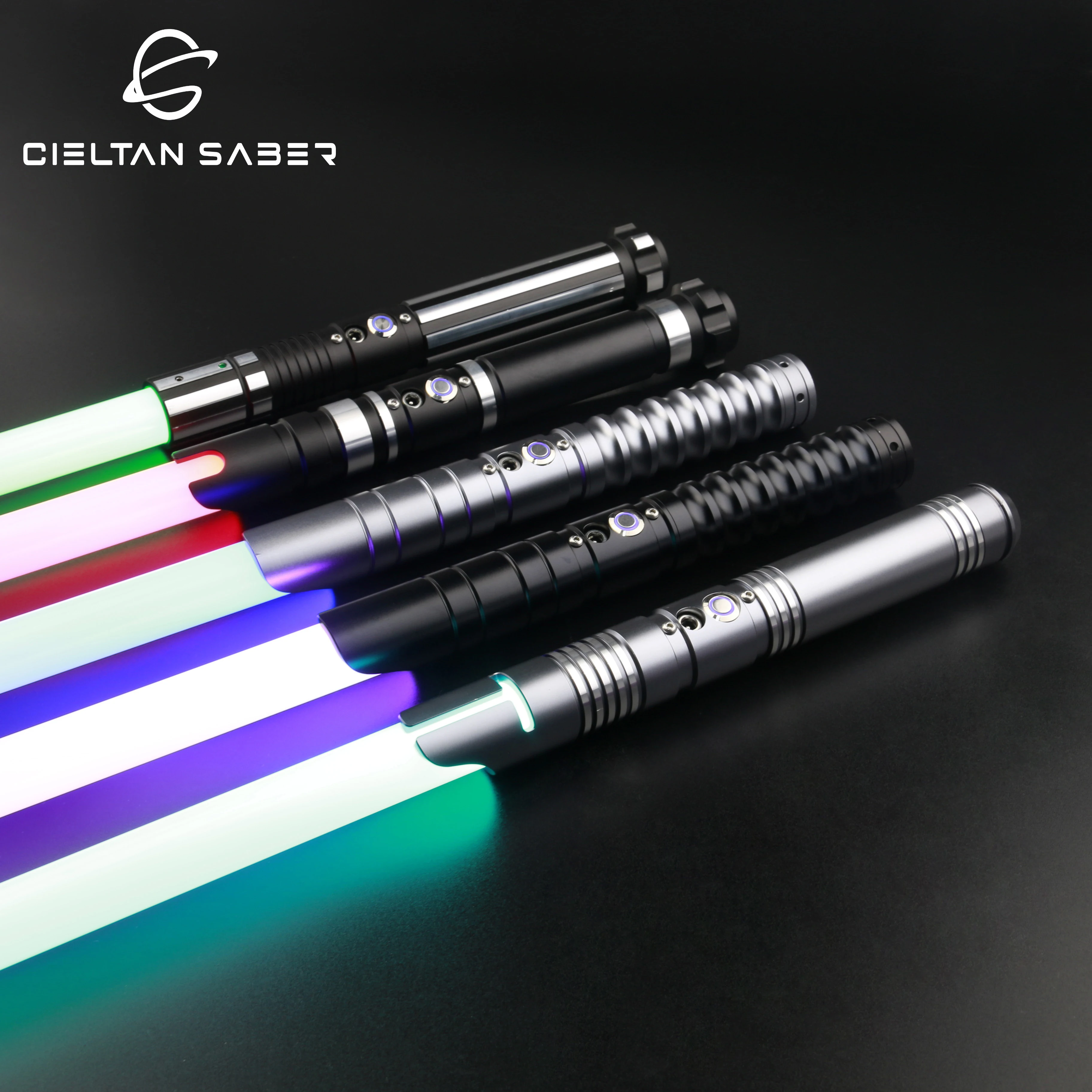 TXQSABER-Sable de luz Neo Pixel, espada láser Snpixel, oscilante suave, duelos pesados RGB, 12 colores que cambian, FOC Blaster, juguetes Jedi,