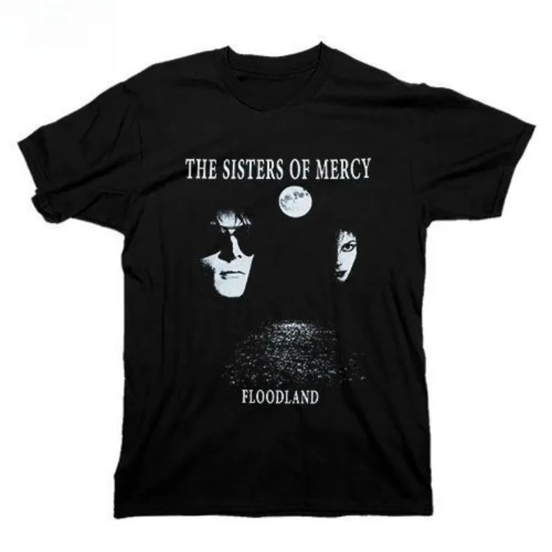 

Мужская и женская футболка из чистого хлопка с базовым слоем, готическая рок-группа «Сестры милосердия» с принтом музыки в стиле пост-панк