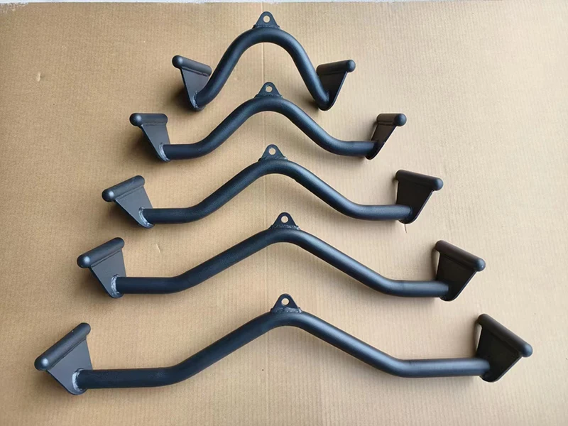 Home Gym Fitness Rowing T-bar V-bar Pulley Cable Machine Attachments Bicep Curl Tricep Lat Pulldown Bar Handle Grips