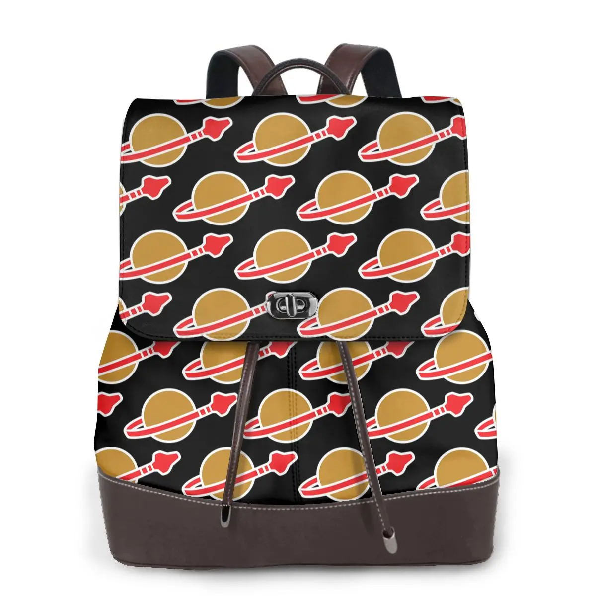Classic Space Logo Bookbag School Student Bags Hiking Travel Daypack for Women Fashion Derma Backpack