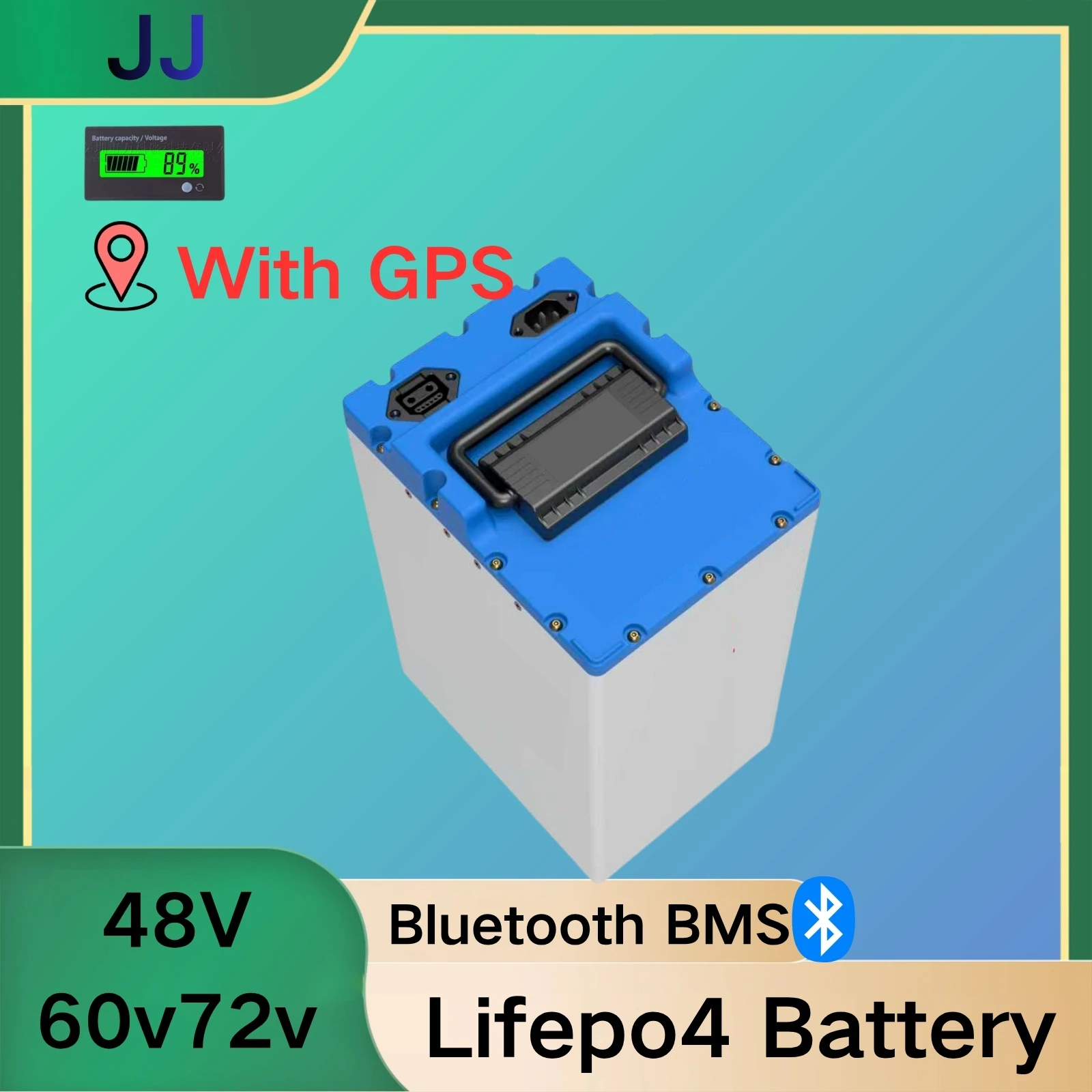 

GPS Bluetooth Smart LiFePO4 Battery 48V60Ah 60V45Ah 72V45Ah Rechargeable Lithium Iron Phosphate Battery with BMS for Ebike E-sco