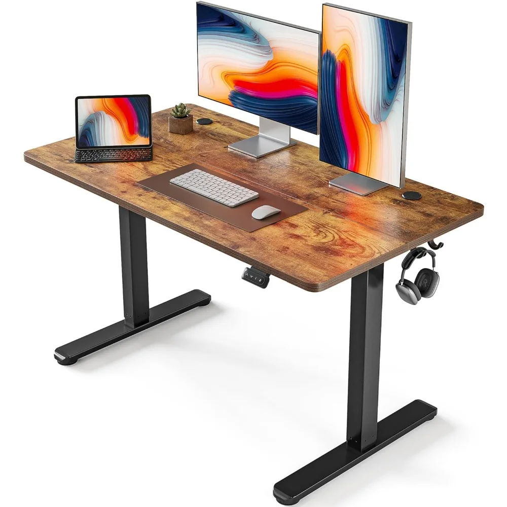 

Electric Standing , 48 x 24 Inches Height Adjustable Stand up, Sit Stand Home Office /Computer Desk, Rustic Brown