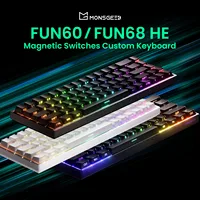 Akko MonsGeek FUN68 FUN60 PRO y MAX HE teclado magnético 60% 65% teclados para juegos disparador rápido 8K teclado personalizado Gamer Esports