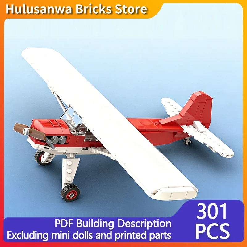 

Light Propeller Airplane Model MOC Building Bricks War Equipment Modular Technology Gifts Holiday Assemble Children Toys Suit
