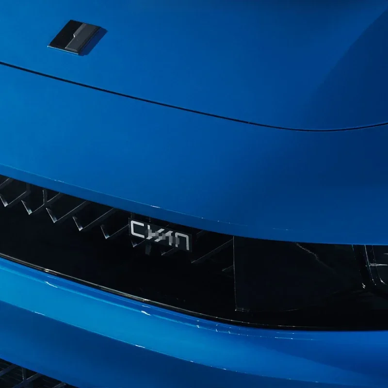 For Lynk&co 01 02 03 05 06Car Front Grille Logo Performance CYAN Decorative Stickers Special Modified Automotive Car Accessories