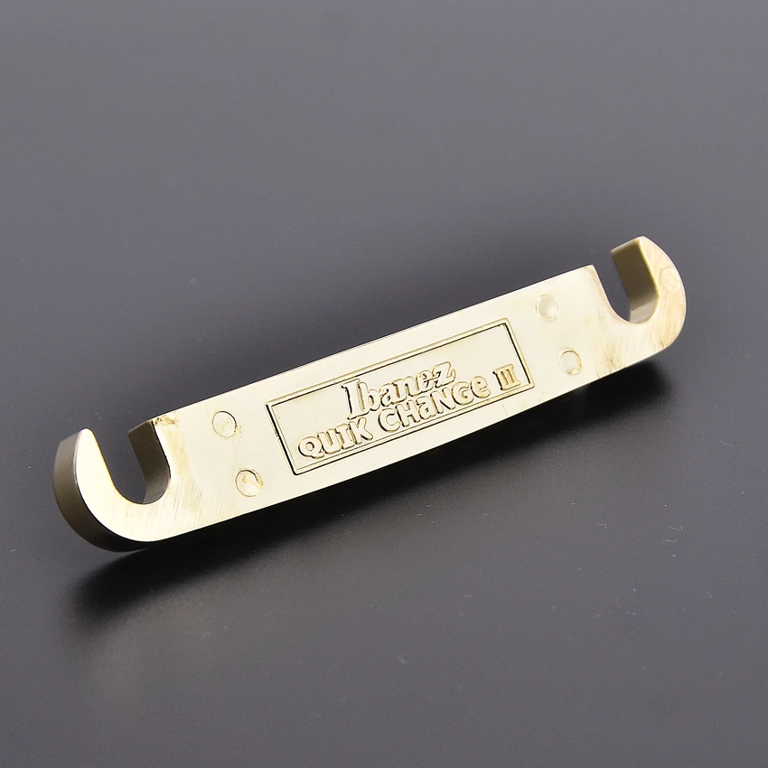 1 Set Original Genuine IBZ Quik Change III Tune-O-Matic Electric Guitar Bridge And Tailpiece ( Gold )
