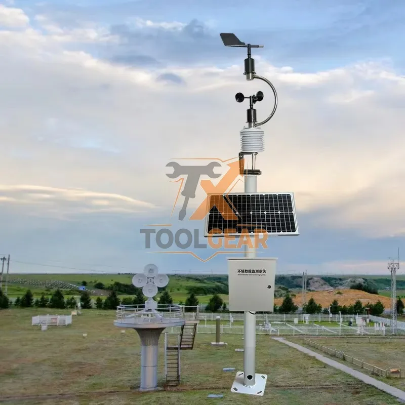 2026hotsale* Customizable Smart Weather Station CO2 Temperature Humidity Pressure Solar Radiation Sensors Plastic Material