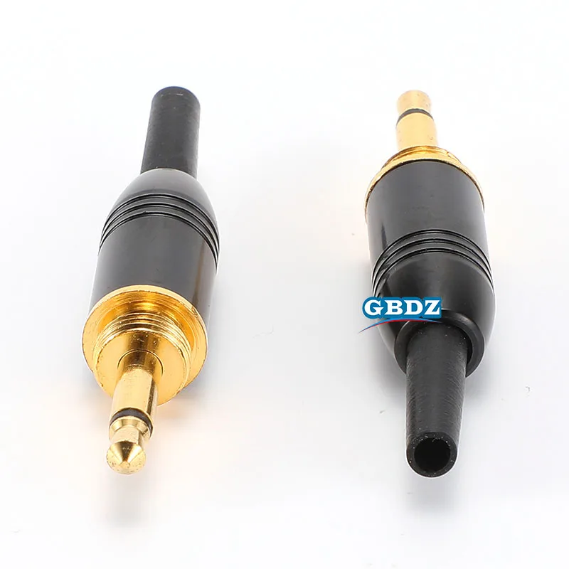 Gold Plated Audio Plug 2/3/4 Section 3.5mm Stereo Headphone Plug With Inside and outside Thread Lock Solder XLR Audio Cable