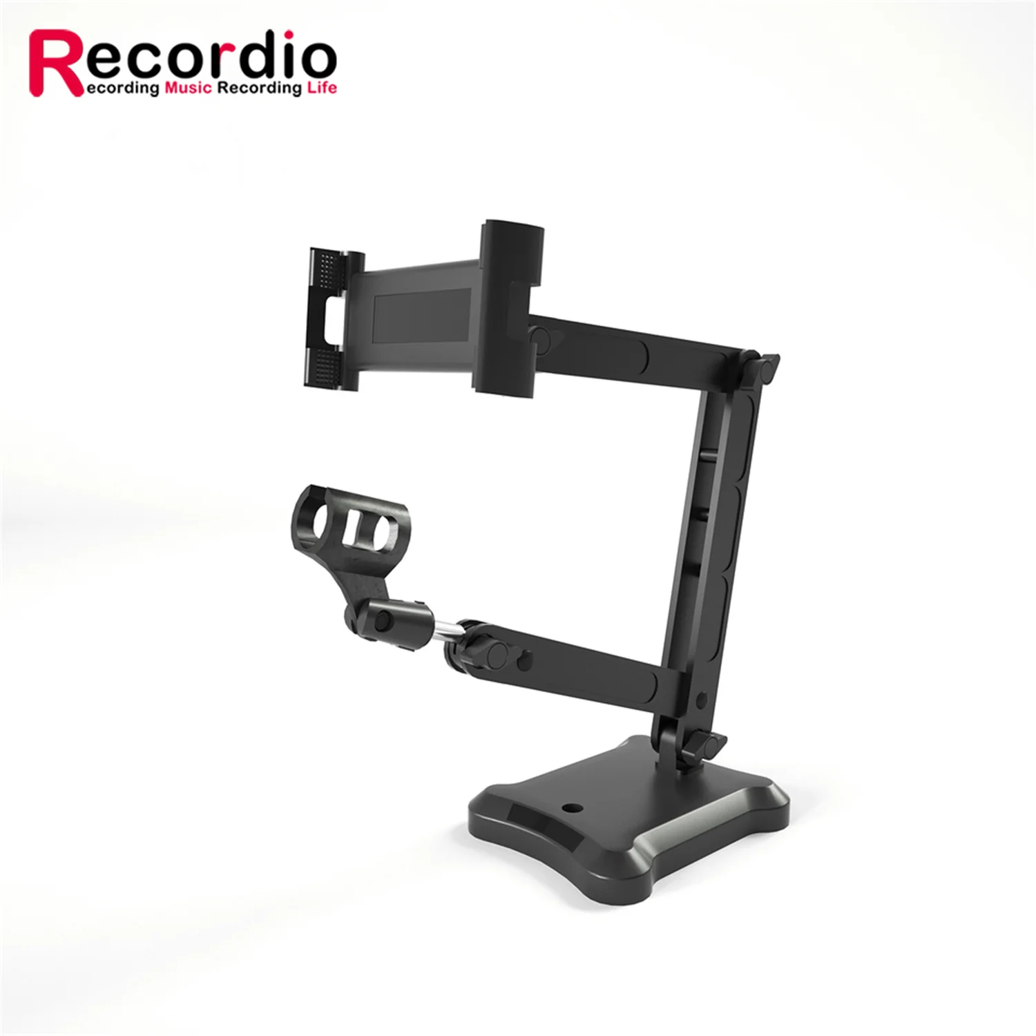 GAZ-NB30B Microphone Stand Tablet Holder Lazy Desktop Microphone Stand Professional Tablet Mobile Phone Mic Stand Adjustable