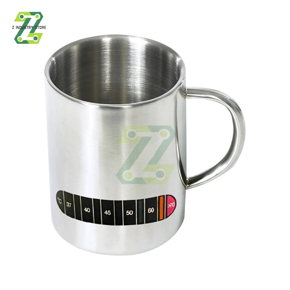 0-70 ℃ Tazza Bollitore Tester Temperatura Liquida Acqua Latte Caffè Cibo Termometro Scoloramento Adesivo Per La Cucina Domestica Indoor