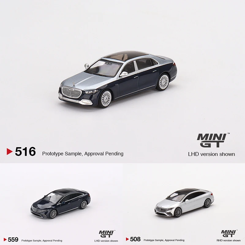 

MINIGT Maybach S680 Cirrus Mercedes-Benz EQS 580 4 Mercedes-Maybach MATIC Mercedes-Benz EQS Diecast Diorama Car Model Toys