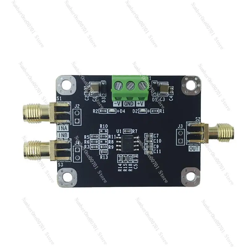 

High-speed adder module, two in-phase adder bias amplifier signal stacking module, bandwidth 100M