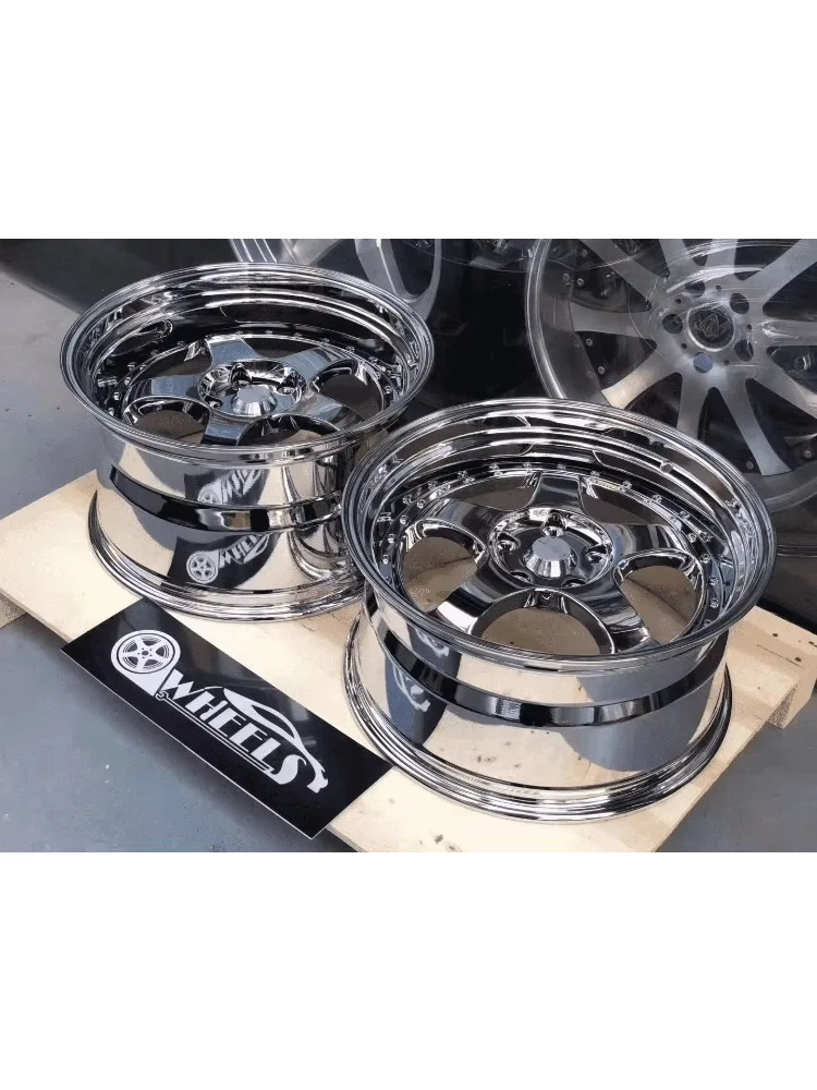 Roue de voiture de tourisme 18 "roue de course chromée S1 5*114.3 5*120 5*100 5*112 largeur 8.5J/9.5J/10.5J roues de rechange