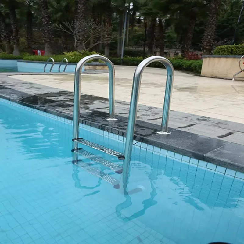 

2-5 Steps Stainless Steel Pool Ladder with Handrail Wholesale Swimming Pool Escalator