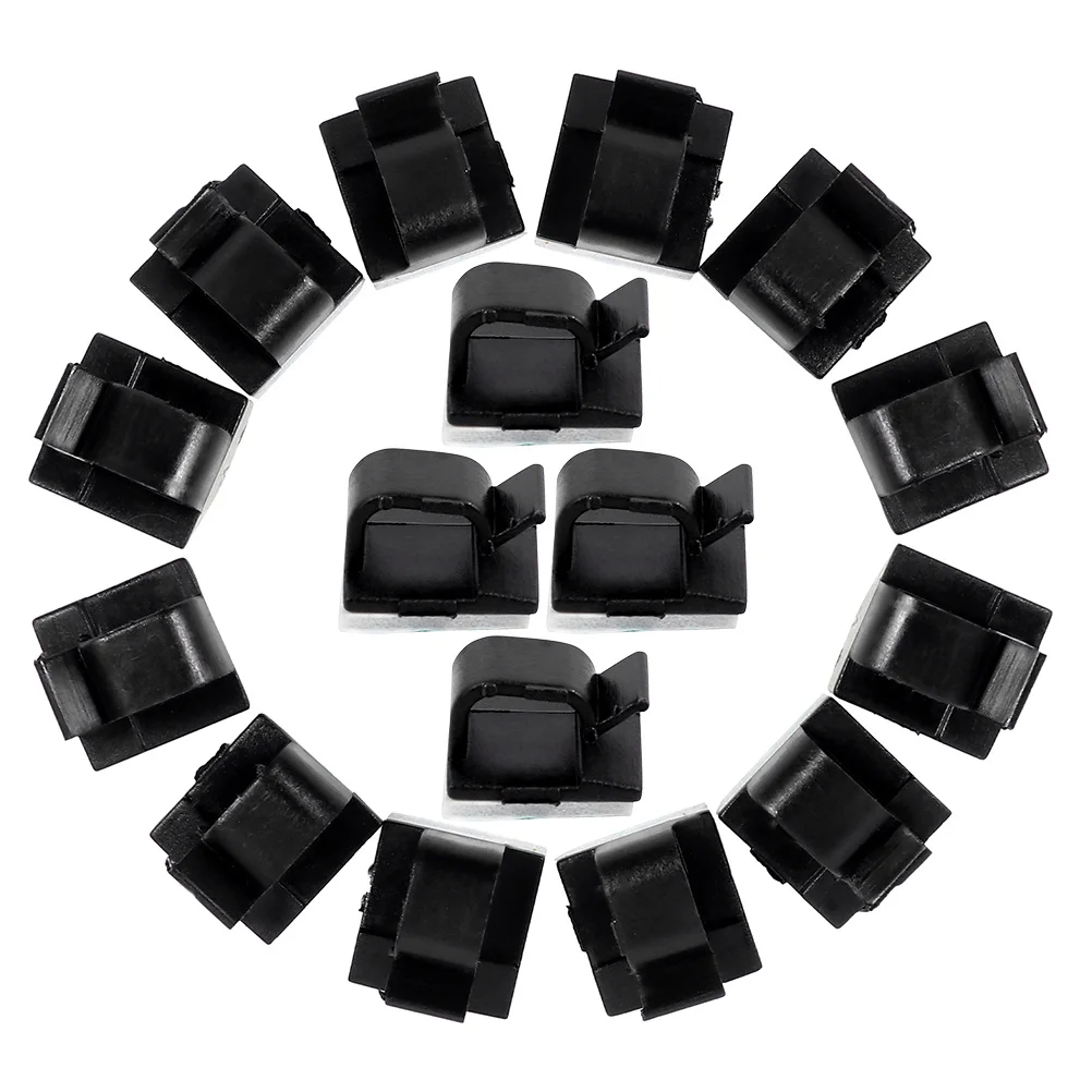 25 قطعة من مشابك الكابلات البلاستيكية، مشابك إدارة الحبل ذاتية اللصق لتثبيت الكابلات المنزلية والمكتب